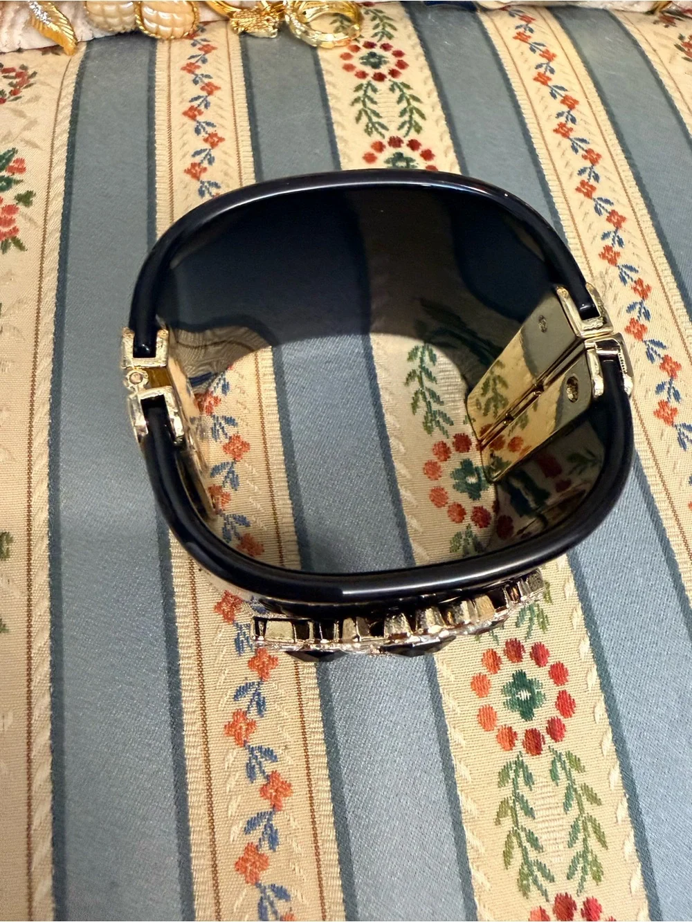 Luxurious Vintage-Style Logo Cuff Bracelet